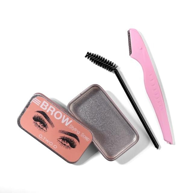 Waterproof 3D Gel For Eyebrow Soap Set