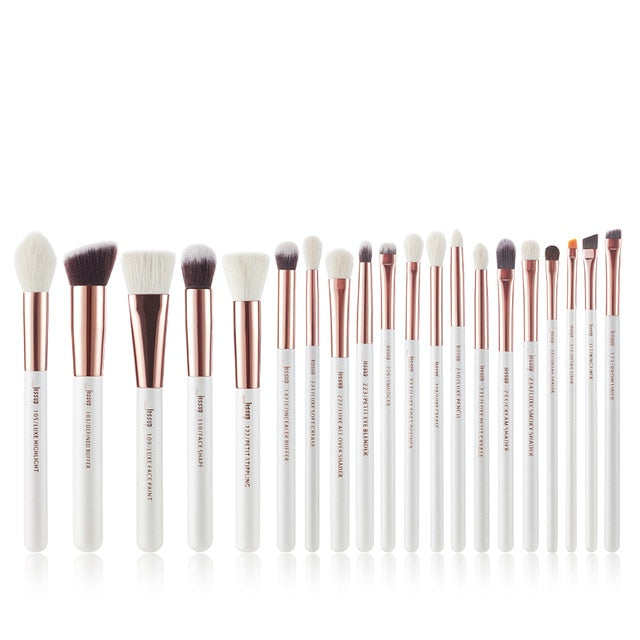 Pearl White / Rose Gold Professional Make up brush