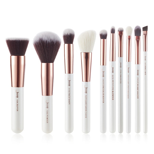 Pearl White / Rose Gold Professional Make up brush