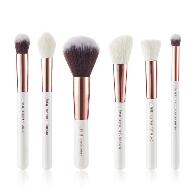 Pearl White / Rose Gold Professional Make up brush