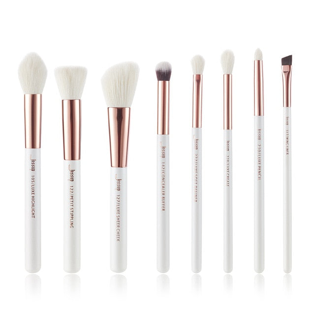 Pearl White / Rose Gold Professional Make up brush