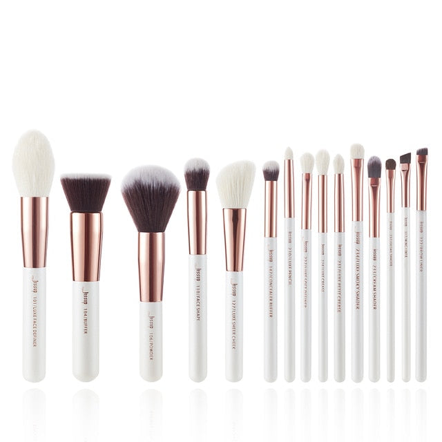 Pearl White / Rose Gold Professional Make up brush