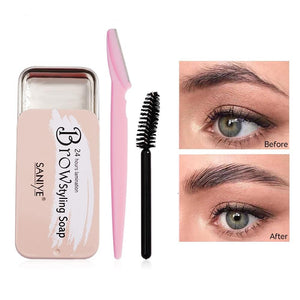 Eyebrow Soap Wax With Trimmer