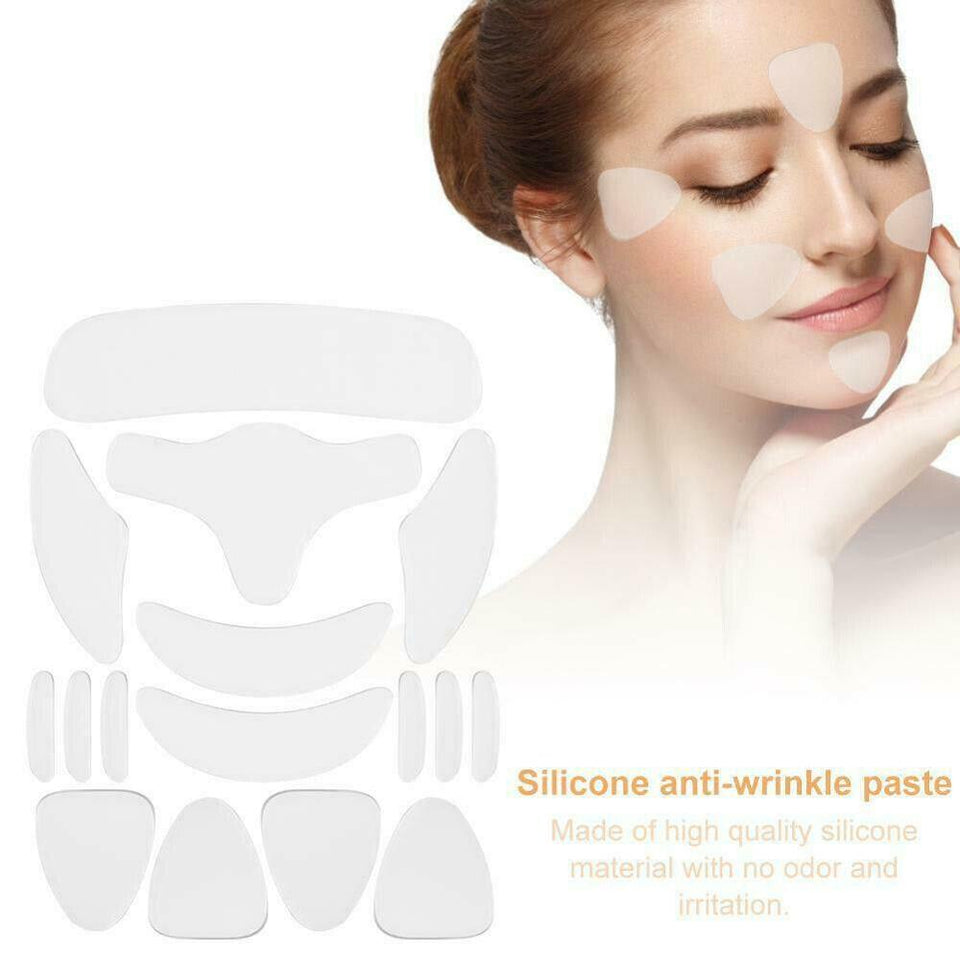 16Pcs Reusable Silicone Anti Face Forehead