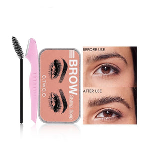 Eyebrow Soap Wax With Trimmer Fluffy Eyebrows Pomade Gel