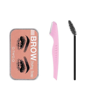 Eyebrow Soap Wax With Trimmer Fluffy Eyebrows Pomade Gel